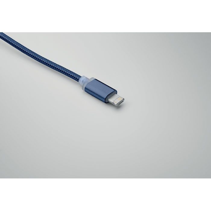 MO2141-85Blue 4in1 Ladekabel Typ C_ Marineblau