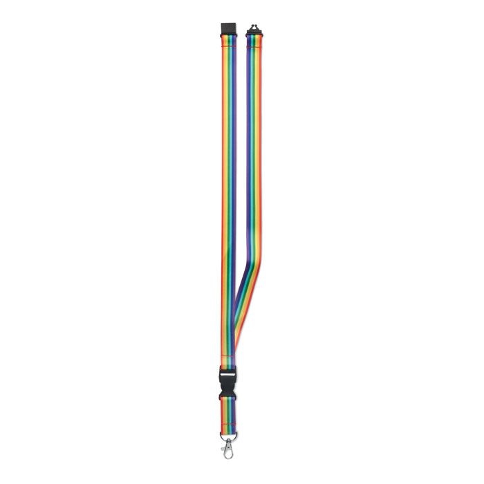 MO6423-99Bowyard Regenbogen Lanyard RPET_ bunt
