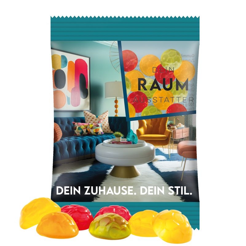 JG10062-24Minituete 15 g Trolli Fruchtgummi Standardformen_ Flugzeug_ transparente Folie