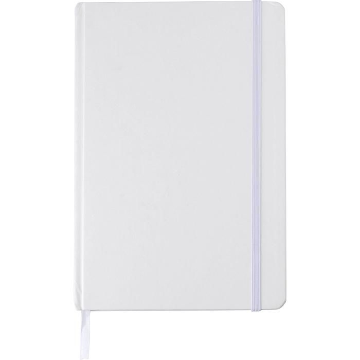 GI1015150-02Notizbuch aus recyceltem Karton _A5_ Evangeline_ weiss