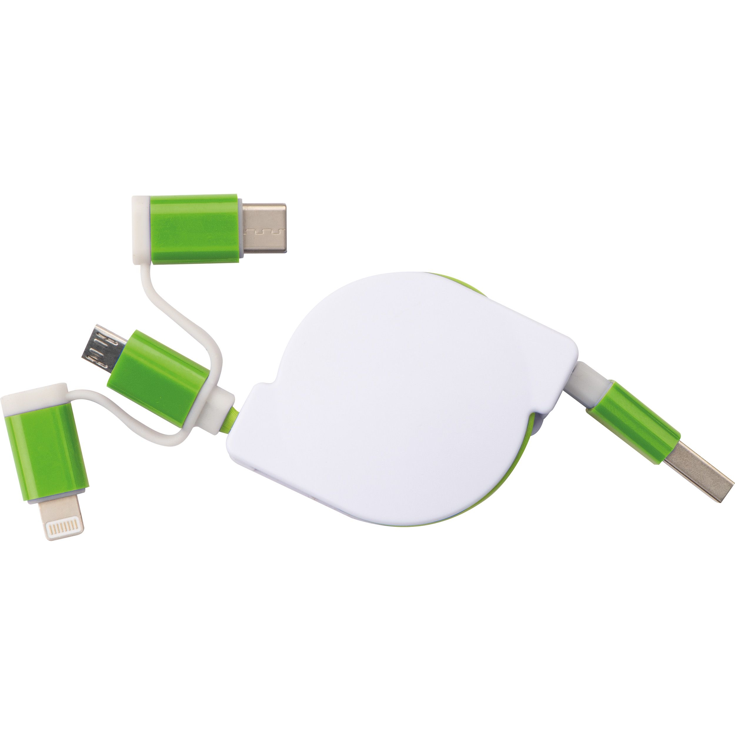 MA21652-09Ausziehbares Ladekabel 3in1_ gruen