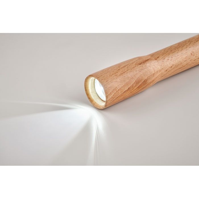 MO6695-40Teles COB Taschenlampe aus Holz_ Holz