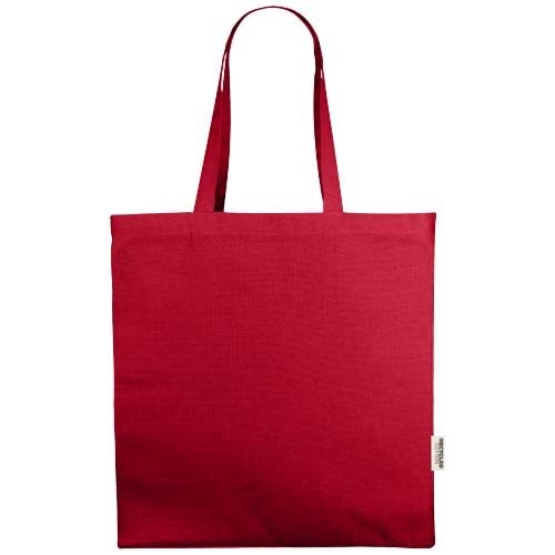 PF120710-3Odessa 220 g_m² GRS recycelte Baumwoll Tragetasche 13L_ rot