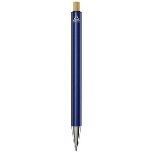 PF107875-2Cyrus Kugelschreiber aus recyceltem Aluminium _schwarze Mine_ navy