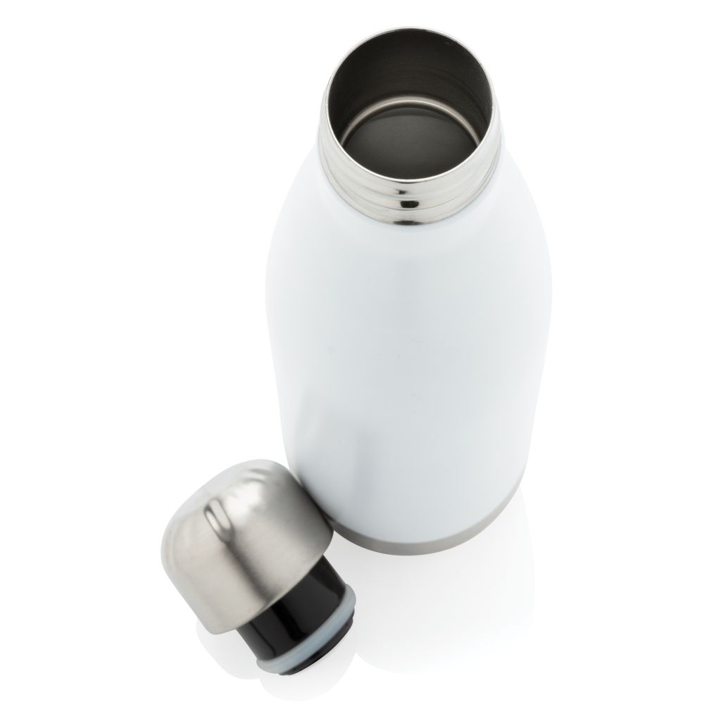 XDP436.49-3Vakuumisolierte Stainless Steel Flasche_ weiss