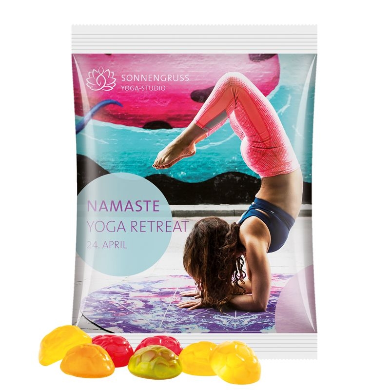 JG10064-21Maxituete 50 g Trolli Fruchtgummi Standardformen_ Fussball_ weisse Folie