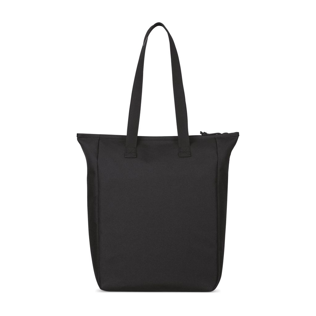 XD100804-001Renew AWARE™ rPET Tragetasche mit Reissverschluss_ schwarz