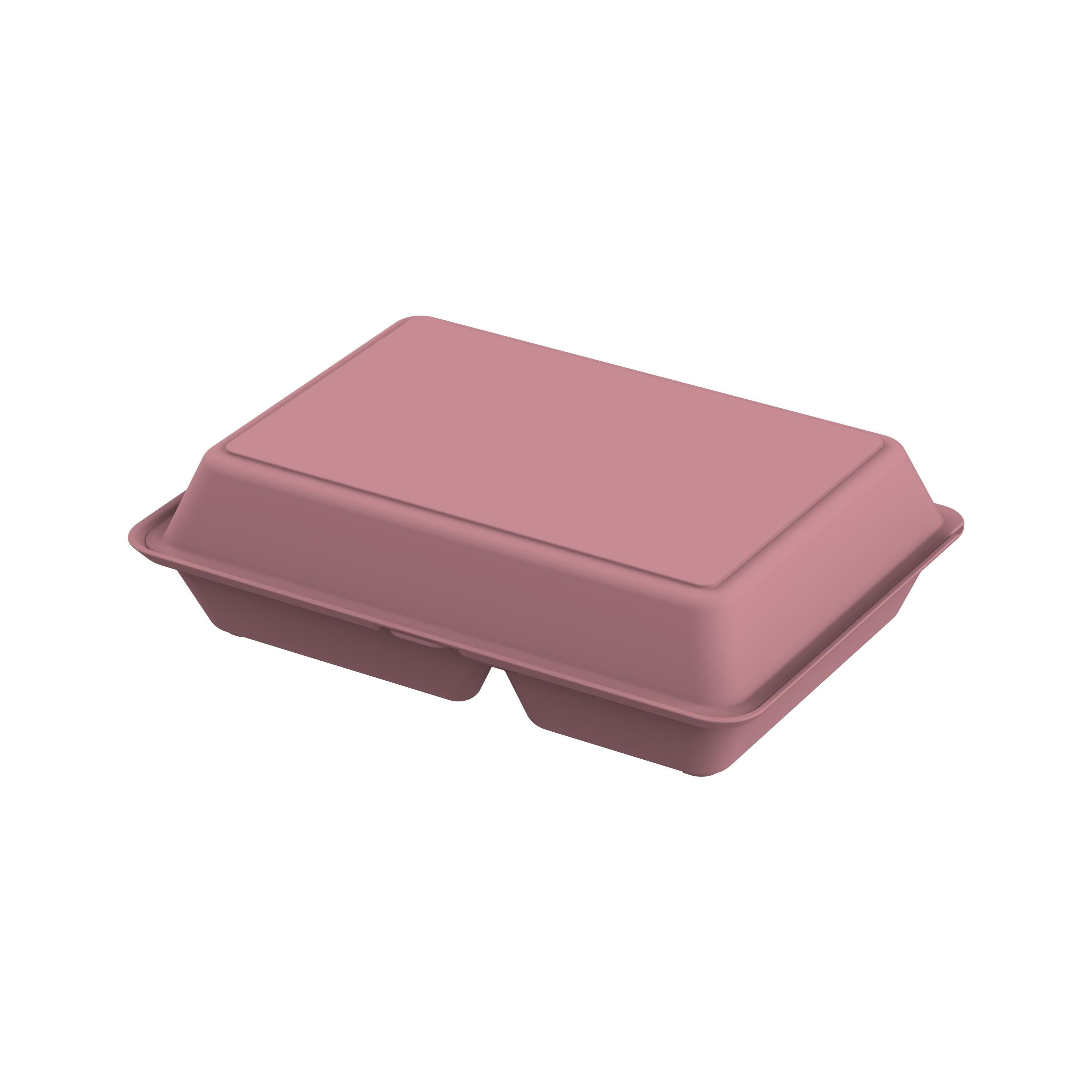 EL01929-4Menuebox _ToGo_ XL_ 3-geteilt_ raffiniertes rot