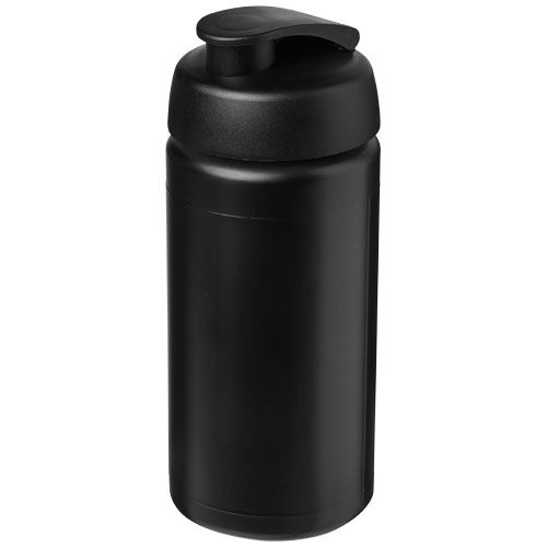 Baseline® Plus grip 500 ml Sportflasche mit Klappdeckel, schwarz