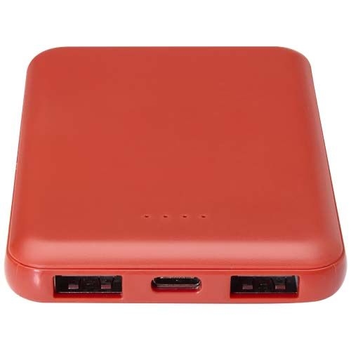 PF124383-3Asama 5000 mAh Typ-C Powerbank aus recyceltem Kunststoff_ ziegelstein