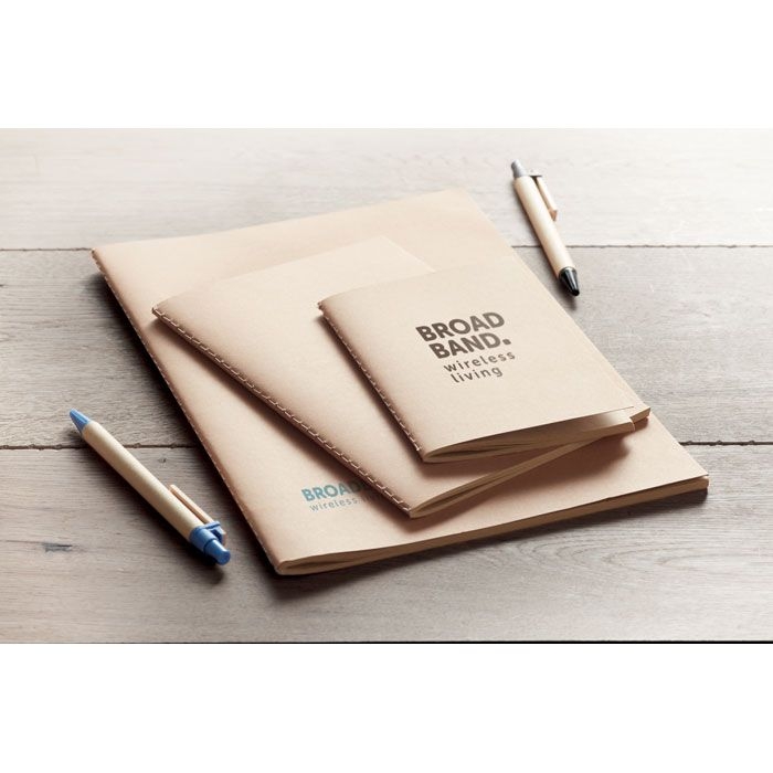 MO9868-13Mini Paper Book DIN A6 Notizbuch mit Pappcover_ Beige