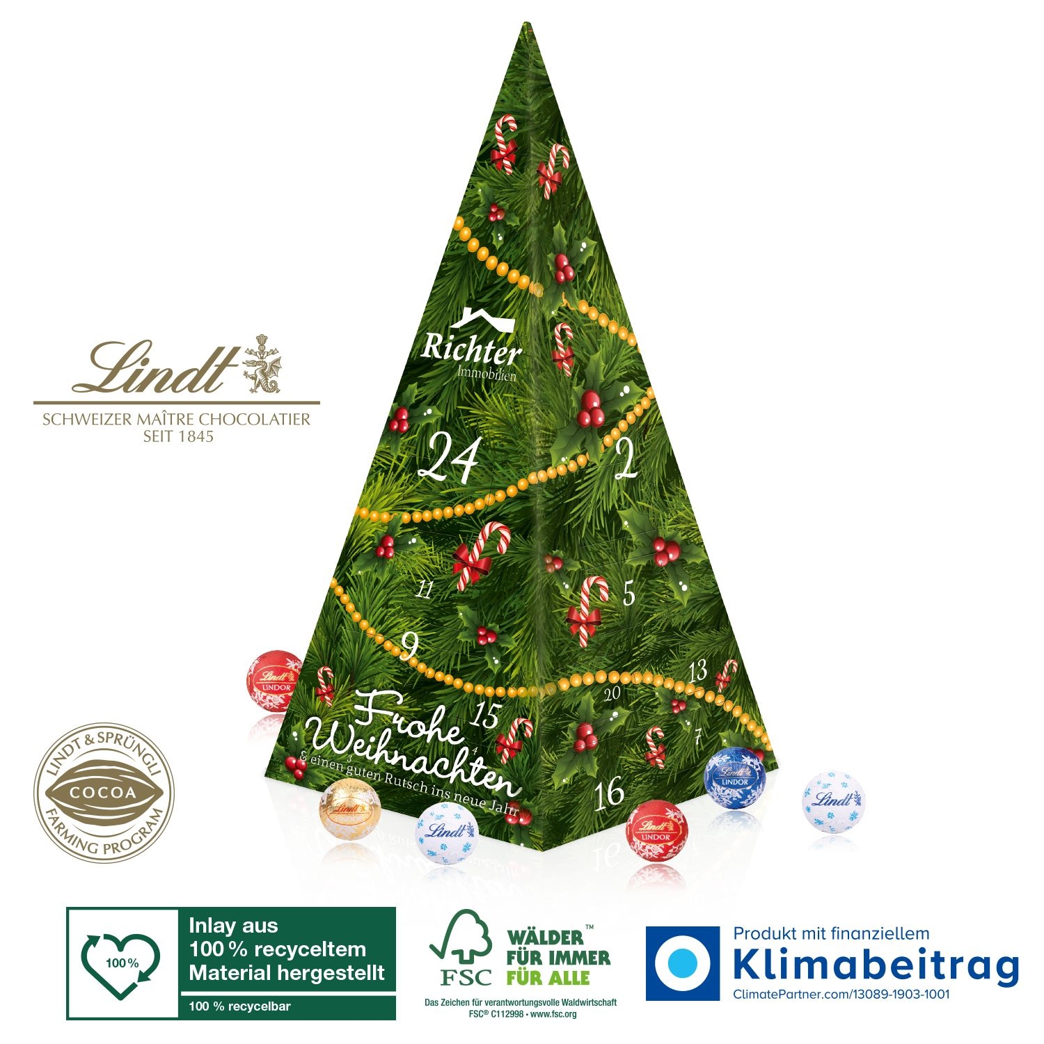 CD95378-02Adventskalender Lindt „Weihnachtspyramide“_ Individuelles Motiv CD95378-02Adventskalender Lindt „Weihnachtspyramide“_ Individuelles Motiv