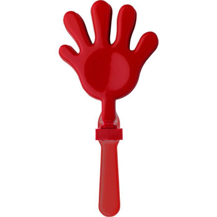 GI9539-08Klapperhand aus Kunststoff Boris_ Rot GI9539-08Klapperhand aus Kunststoff Boris_ Rot