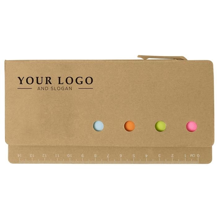 GI7830-11Haftnotiz-Set aus Karton Riva_ brown