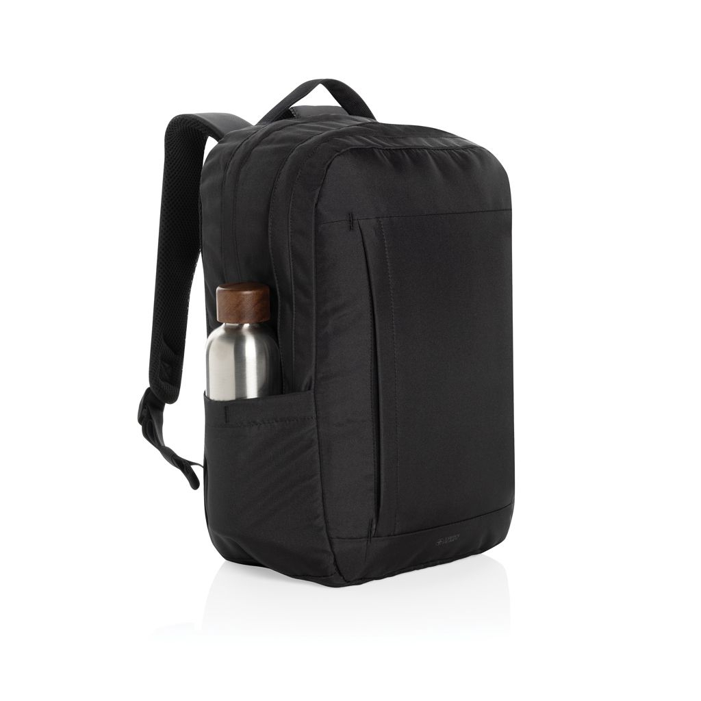 XDP763.48-01Swiss Peak Aware™ Edin 100% RPET 15_6_ Laptop Rucksack_ schwarz