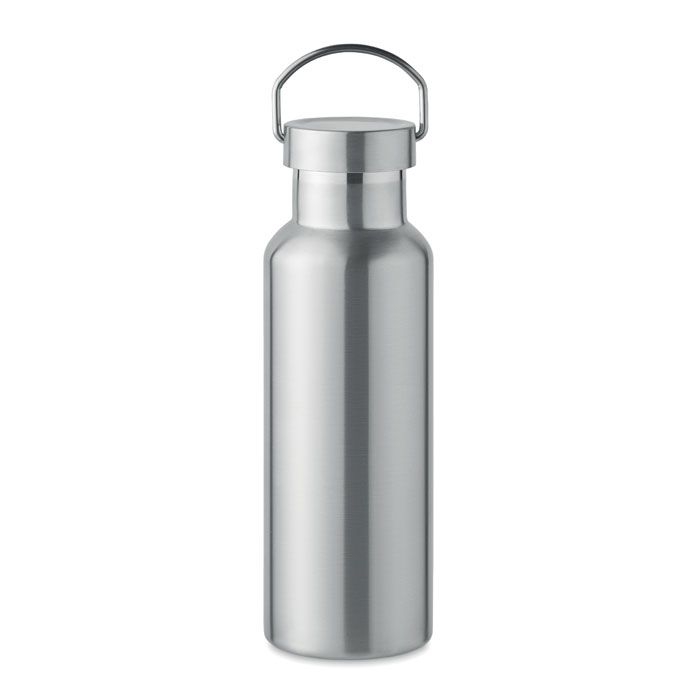 MO2107-16Florence Doppelwandige Flasche 500 ml_ mattsilber