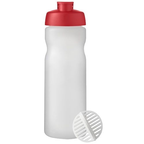PF210703-2Baseline Plus 650 ml Shakerflasche_ rot_klar mattiert