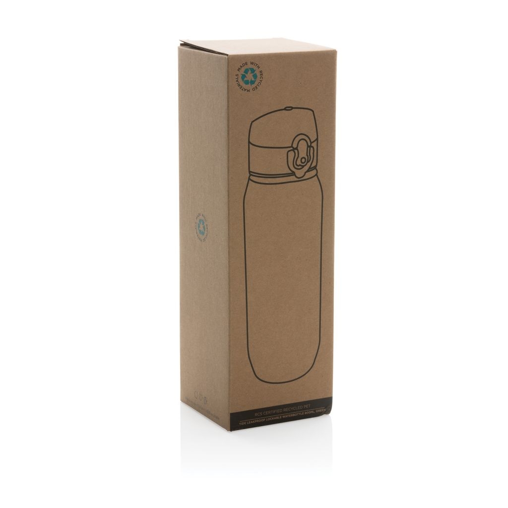 XDP437_02-7Yide verschliessbare Wasserflasche aus RCS rec. PET_ 800ml_ gruen