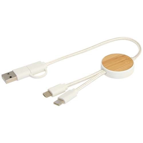 PF124421-1Chechia 30 cm 5-in-1 Kabel aus recyceltem Kunststoff fuer Datenuebertragung und 27W Schnellladung mit