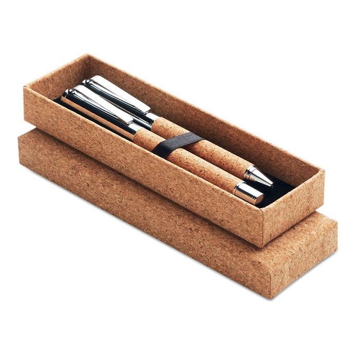 MO9678Quercus Schreibgeraete-Set Kork
