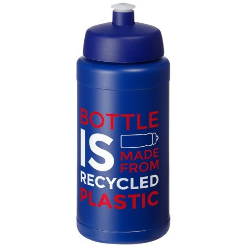 PF210444-5Baseline Recycelte Sportflasche_ 500 ml_ blau_blau