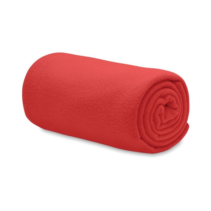 MO6805-05Bogda RPET-Polar Fleece-Decke_ rot