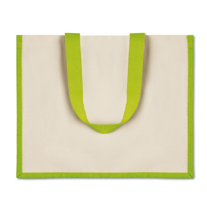 MO8967-48Campo De Fiori Jute_Canvas Shopper _ limette
