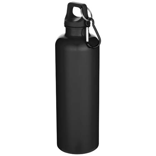 PF100878-8Oregon 750 ml einfarbige RS-zertifizierte Wasserflasche aus recyceltem Kunststoff mit Karabinerhaken