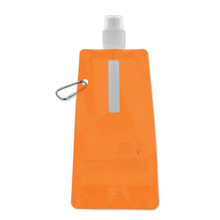 MO8294-29Gates Faltbare Wasserflasche_ Transparent Orange MO8294-29Gates Faltbare Wasserflasche_ Transparent Orange
