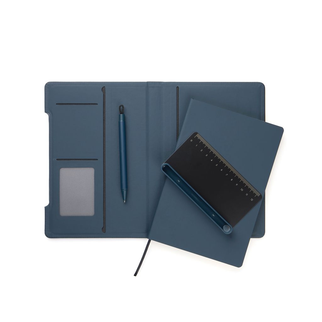 XDV77311-25VINGA Baltimore RCS 4-in-1 nachfuellbares Notizbuch_ navy blau