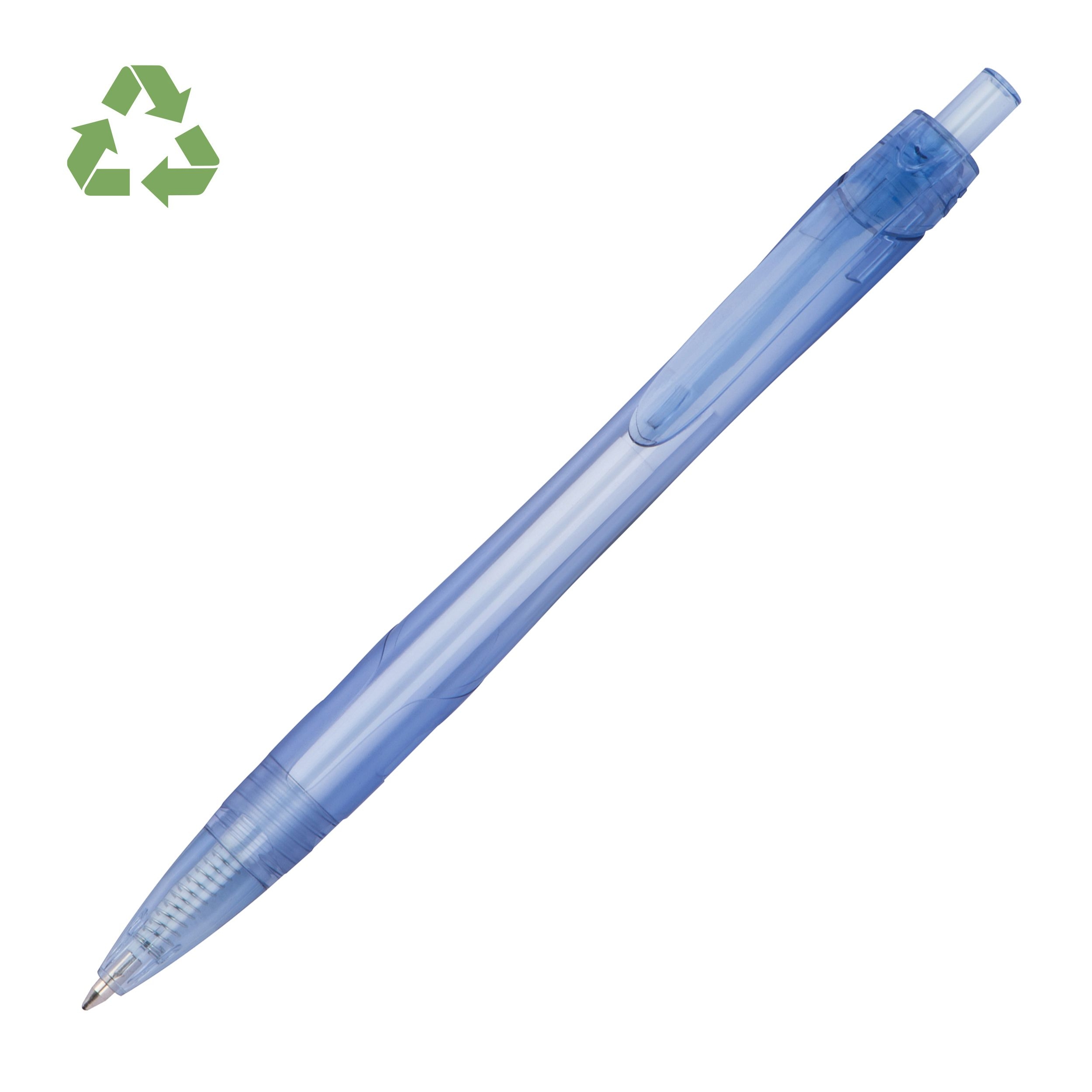 MA12557Transparenter RPET Kugelschreiber WIKTORIA