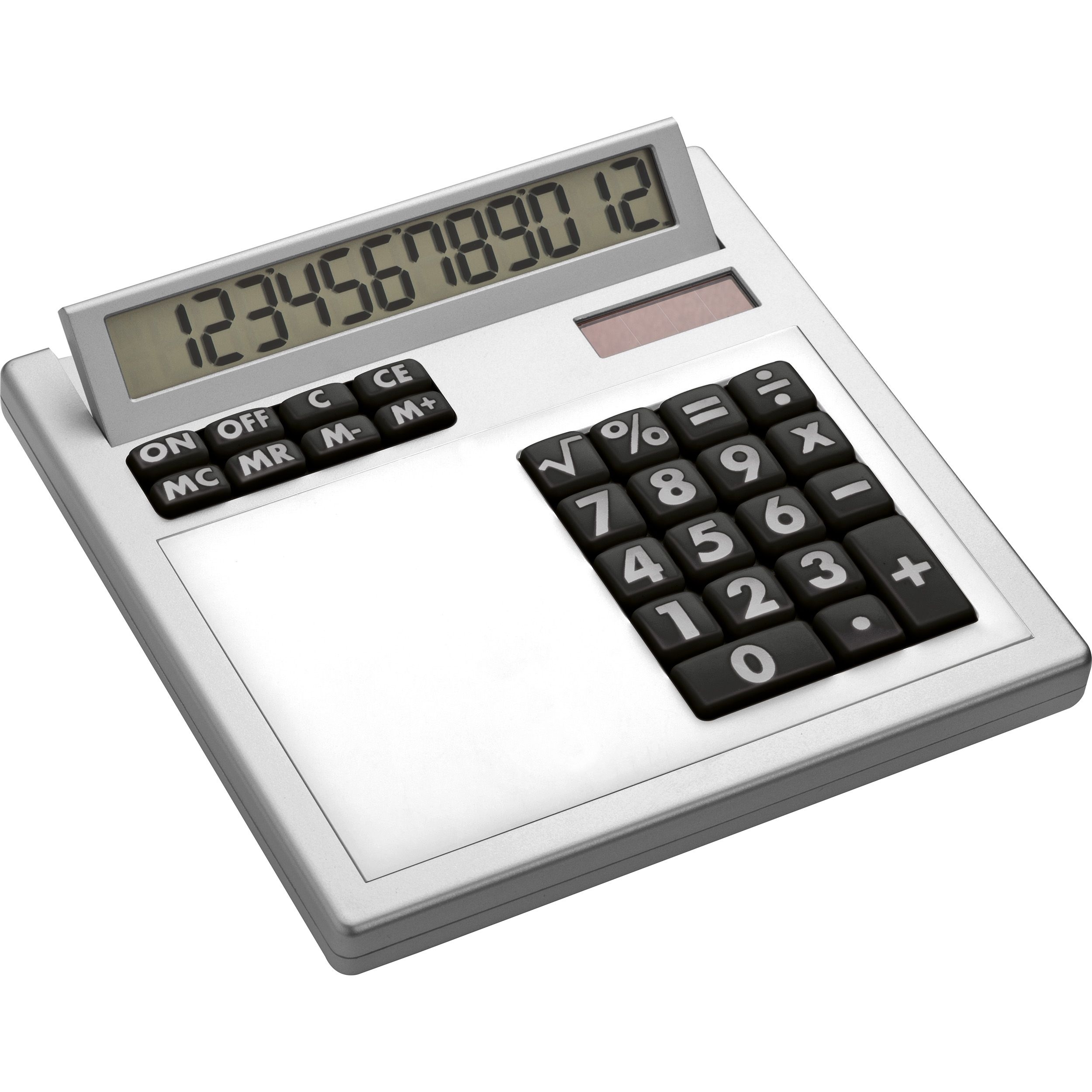 MA33551-06Tischrechner Eigendesign mit 12 Digits aus Kunststoff_ weiss