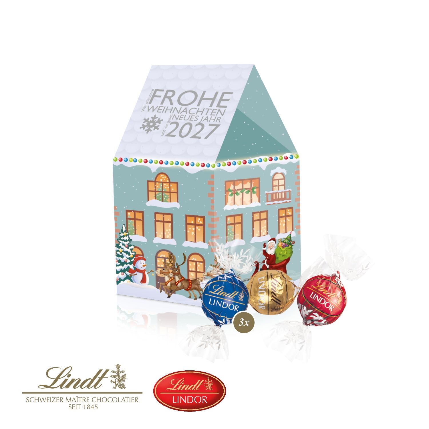 CD95549-013D Praesent _Haus_ mit Lindor Pralinés_ Lindor Pralines