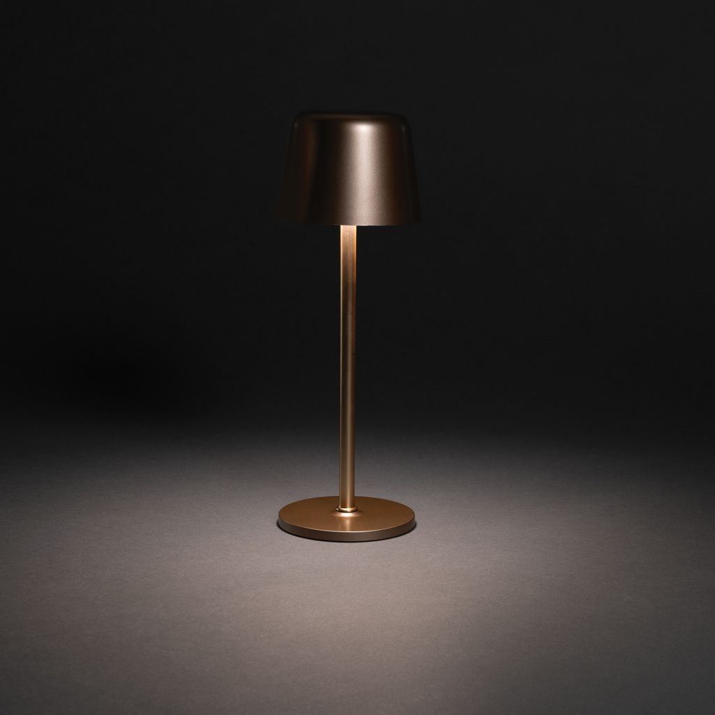 XDP513.97-32Zenic USB Tischleuchte aus RCS recyceltem Kunststoff_ Bronze