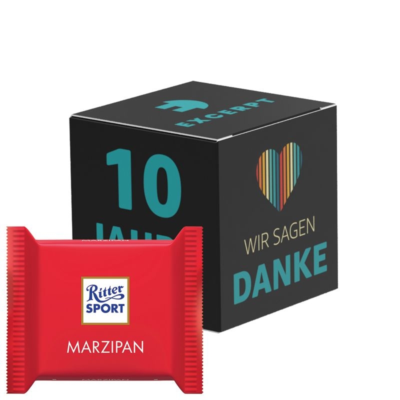 JG10189-4Werbewuerfel Ritter SPORT mini_ Ritter Sport Mini_ Marzipan