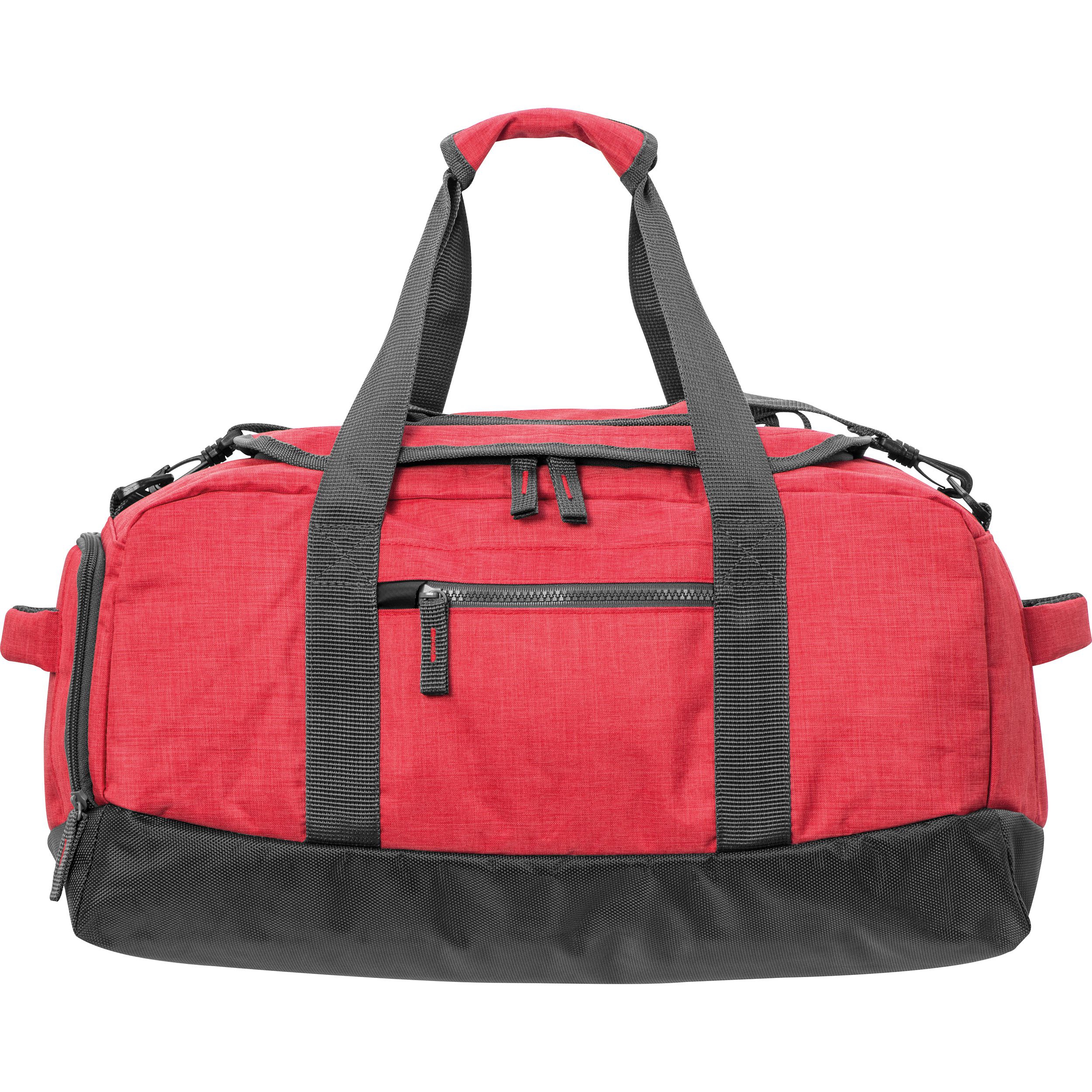 Hochwertige Sporttasche aus Polyester, rot