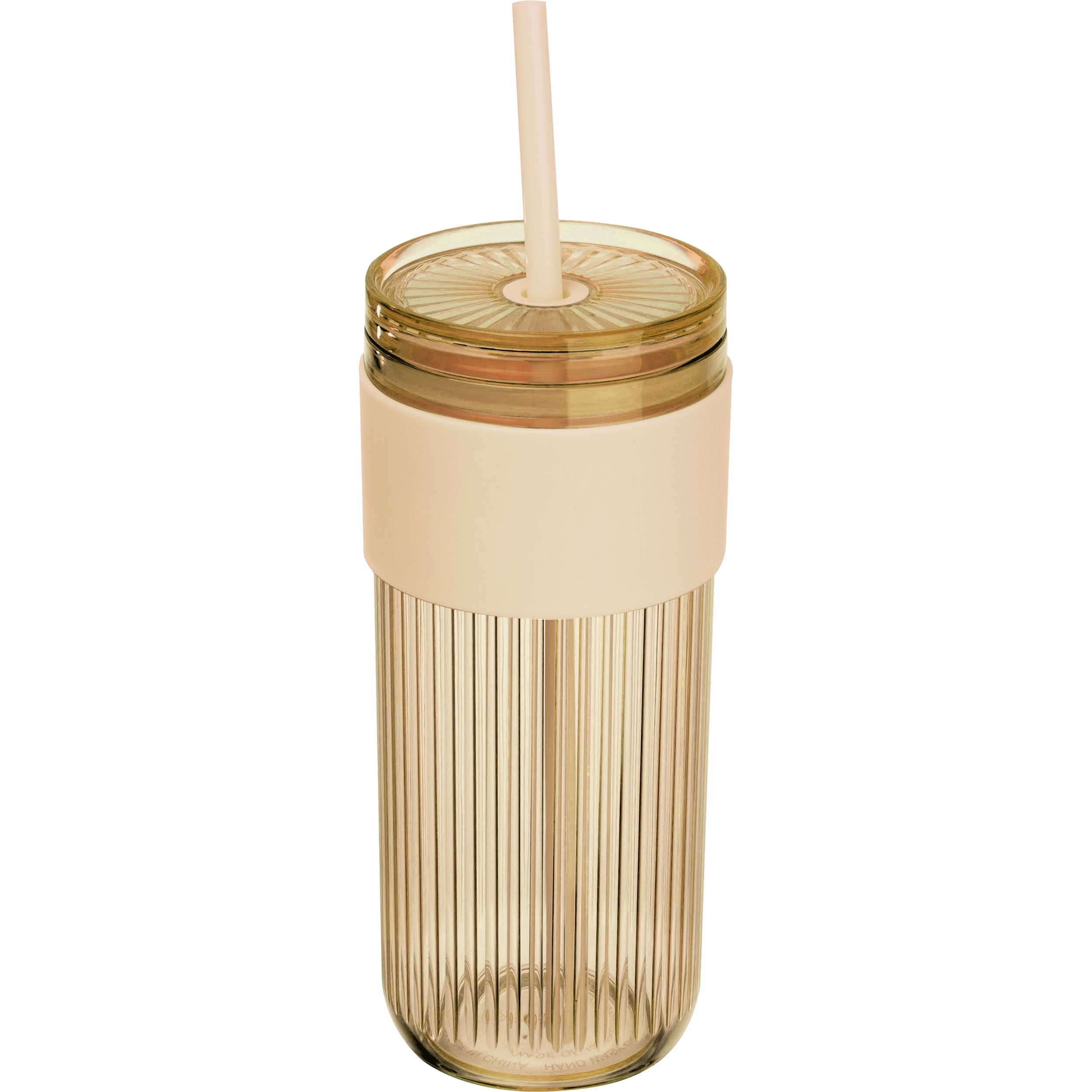 MA85529-13Becher mit Trinkhalm_ 660ml SOLEDAD_ beige