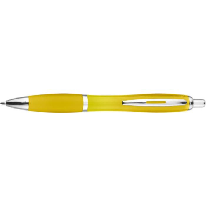 Kugelschreiber aus Kunststoff Newport, Gelb