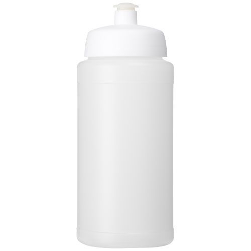 PF210688-17Baseline® Plus 500 ml Flasche mit Sportdeckel_ transparent_weiss