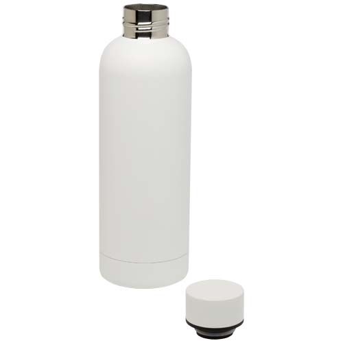 PF100798-1Spring 500 ml RCS-zertifizierte Kupfer-Vakuum Isolierflasche aus recyceltem Edelstahl_ weiss