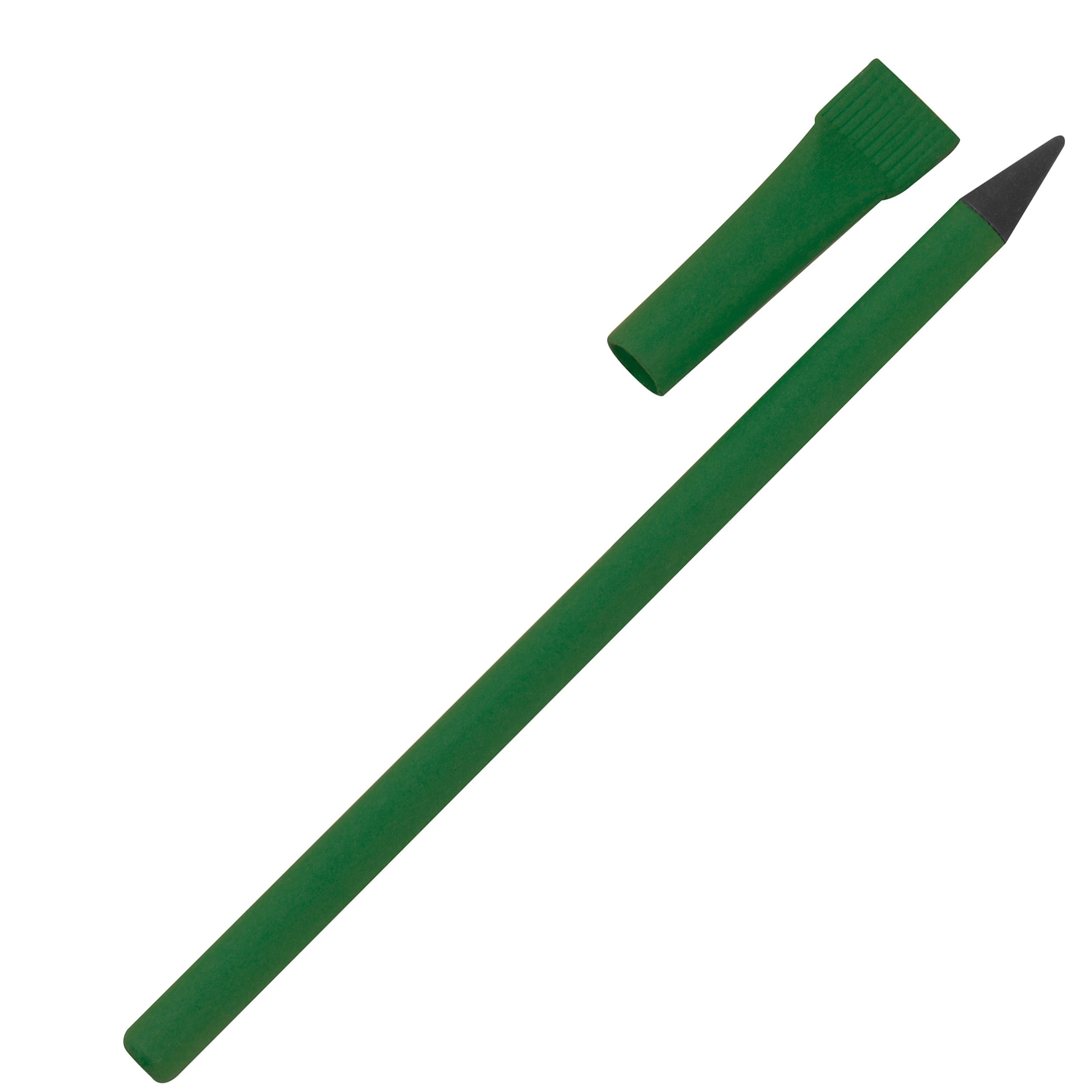 Tintenloses Schreibgerät aus Papier, grün
