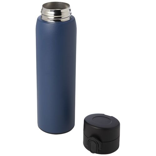 PF100788-3Sika 450 ml RCS-zertifizierte Isolierflasche aus recyceltem Edelstahl _ ozeanblau