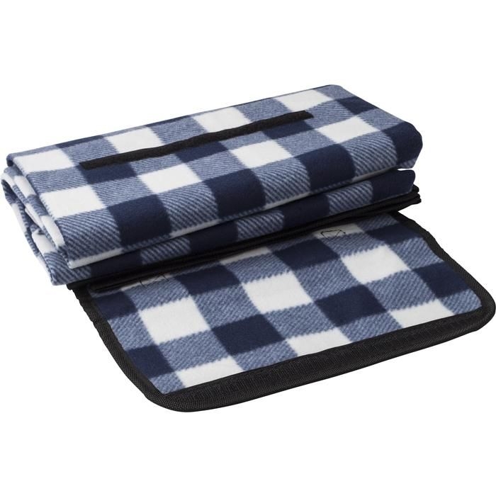 GI976591-01rPET faltbare Polarfleece-Decke Vesper_ schwarz