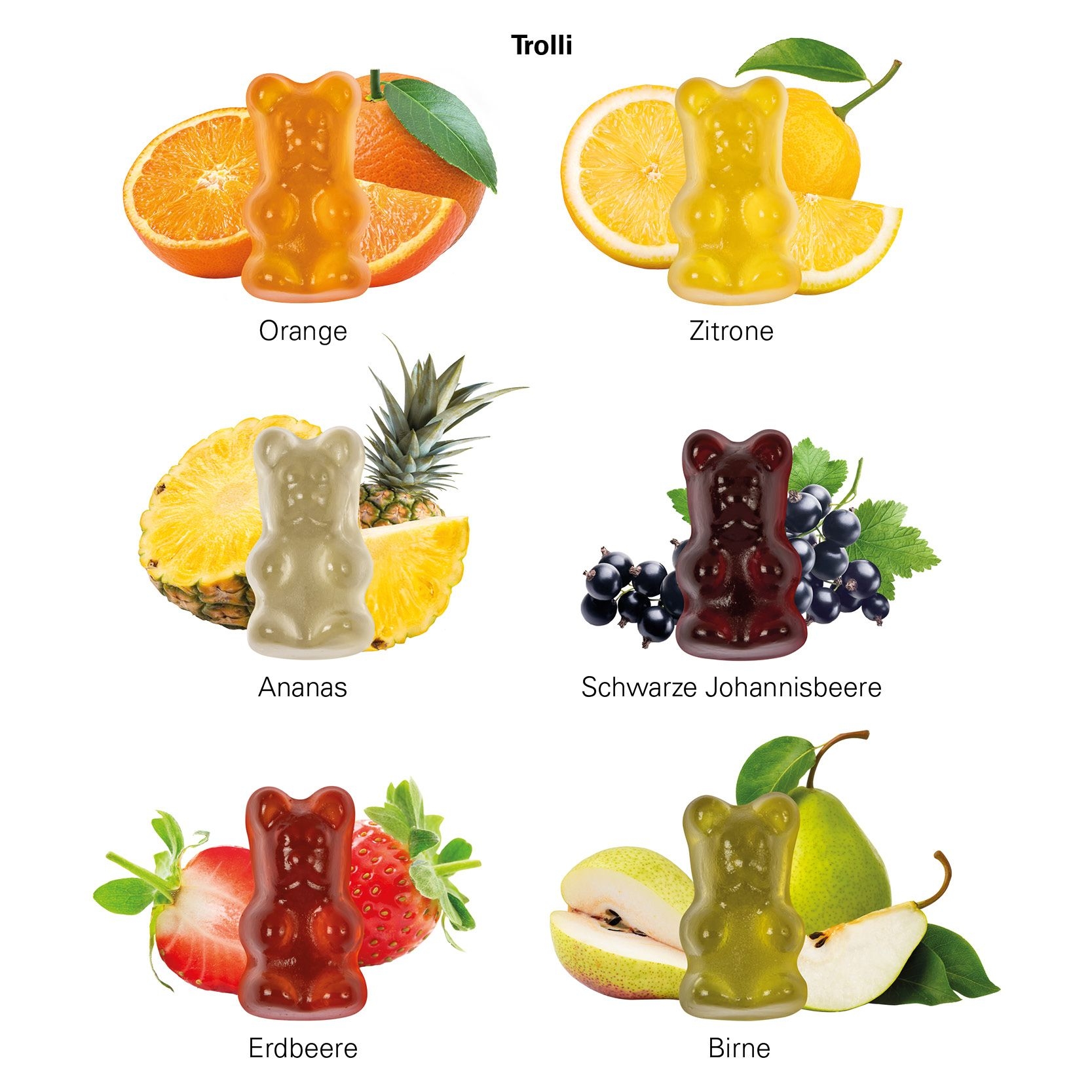 JG10070-1Minituete 12 g ab 350 St. Trolli vegane Fruchtgummi Baerchen _ Vegane Gummibaerchen_ weisse Folie