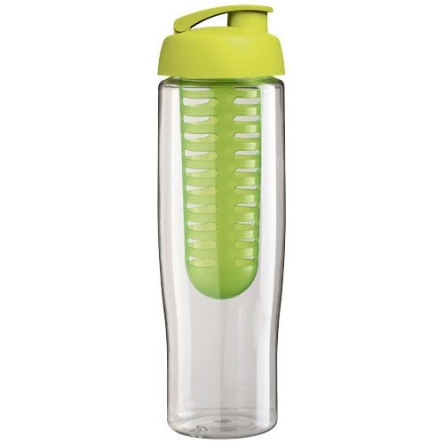 PF210041-4H2O Active® Tempo 700 ml Sportflasche mit Klappdeckel und Infusor_ transparent_limone