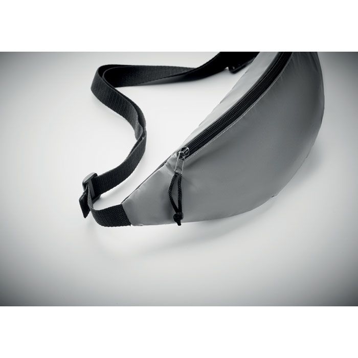 MO9919-16Visiwaist Reflektierende Guerteltasche_ Mattsilber