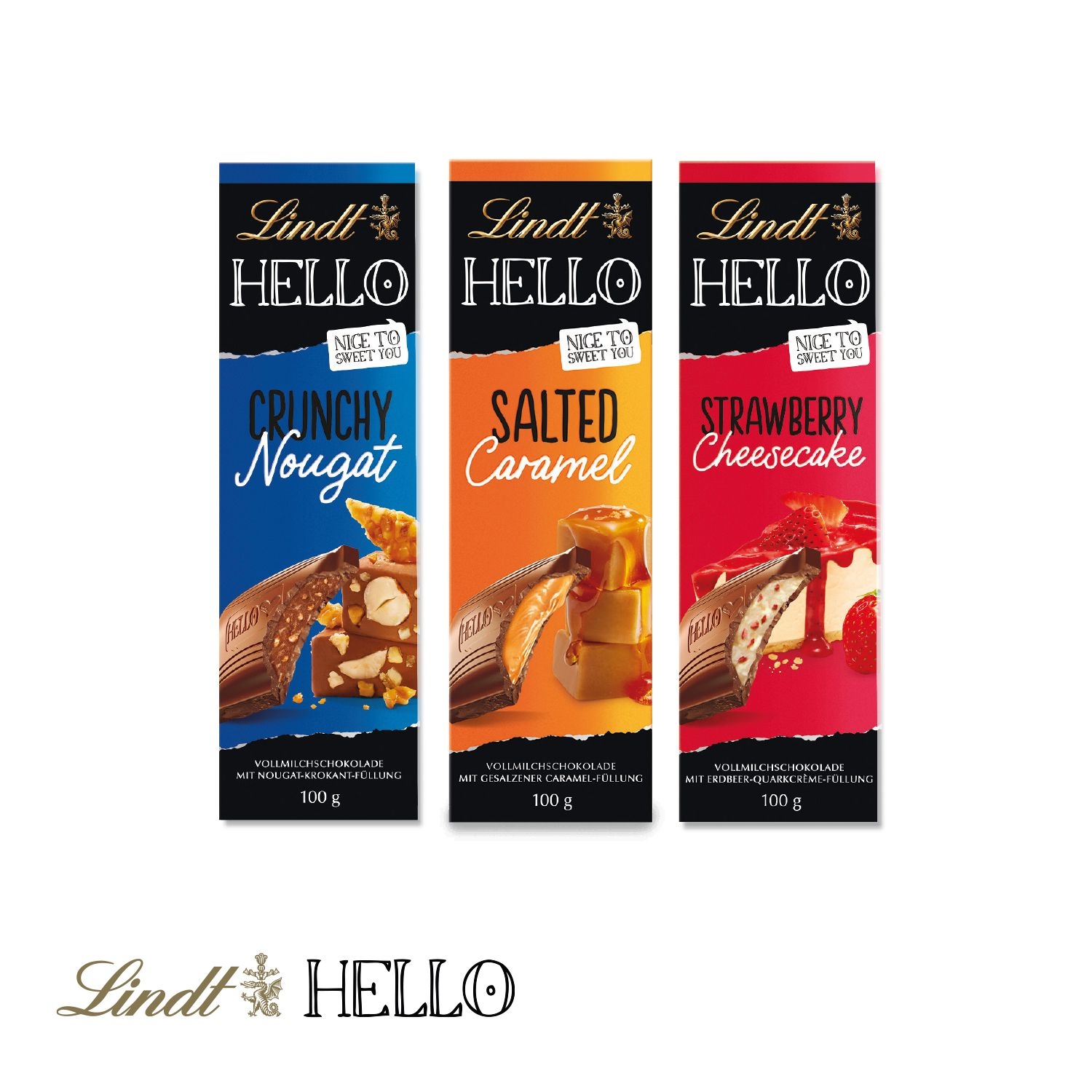 CD91266-01Schokoladentafel Lindt HELLO_ Strawberry Cheesecake