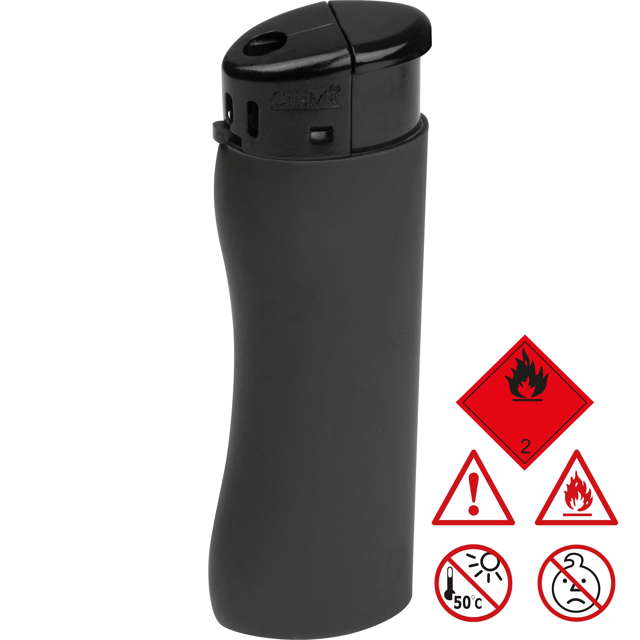 MA93777-03Elektronik Feuerzeug_ ergonomisch ANATOL_ schwarz