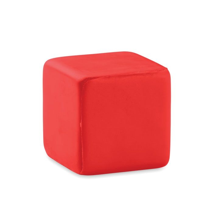MO7659-05Squarax Anti-Stress-Wuerfel_ Rot MO7659-05Squarax Anti-Stress-Wuerfel_ Rot