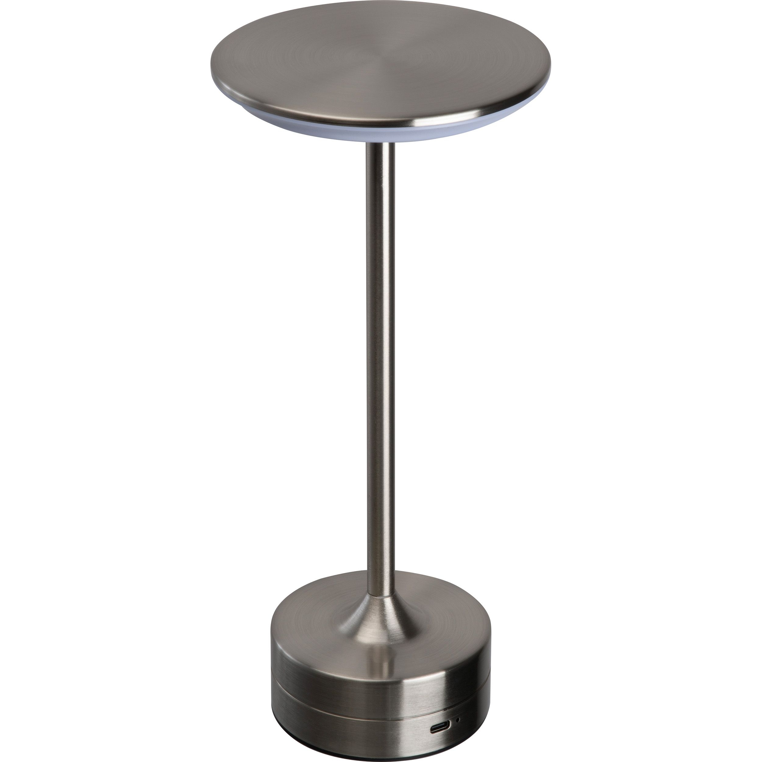 MA95181-07Tischlampe aus Edelstahl mit Akku SYLWAN_ silbergrau